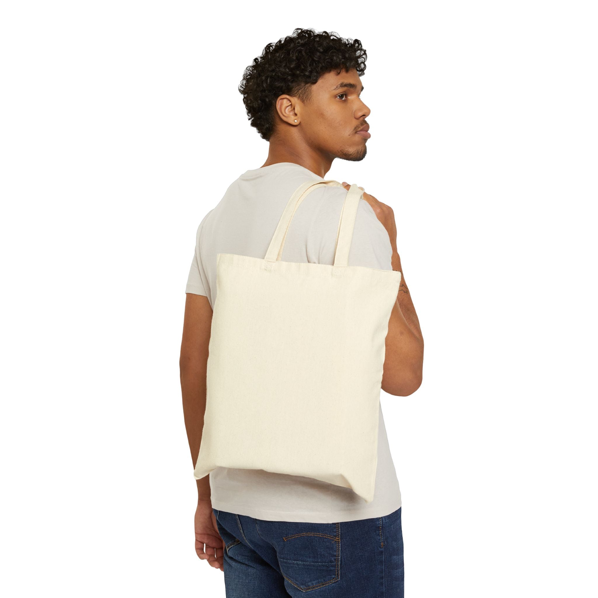 Tote Bag — Vintage American Flag Cotton Canvas Tote (Patriotic, 4th of July)